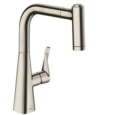 HANSGROHE Cuisine metris m71 220 douchette extractible 2 jets aspect acier inox