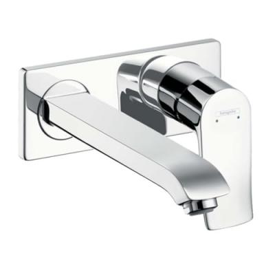 HANSGROHE Mitigeur Lavabo Encastr&eacute; Metris Bec Court 225Mm Chrom&eacute;  