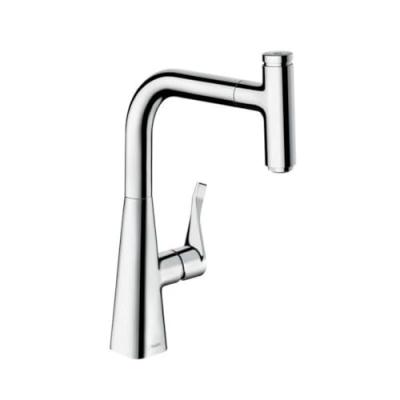 HANSGROHE Robinet mitigeur pour cuisine avec bec extractible et 1 jet 