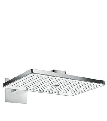 HANSGROHE De t&ecirc;te rainmaker select 460 3 jets avec bras de douche blanc chrom&eacute;