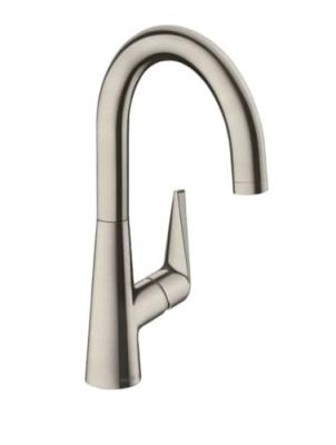 HANSGROHE Robinet mitigeur de cuisine avec 1 jet acier 