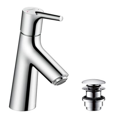 HANSGROHE Mitigeur de lavabo 80, bonde PushOpen chrom&eacute;  Talis S
