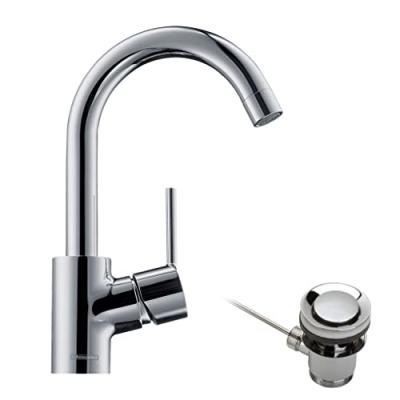 HANSGROHE Mitigeur de lavabo bec haut chrom&eacute;  Talis S
