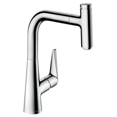 HANSGROHE Robinet mitigeur de cuisine avec bec extractible et 1 jet 