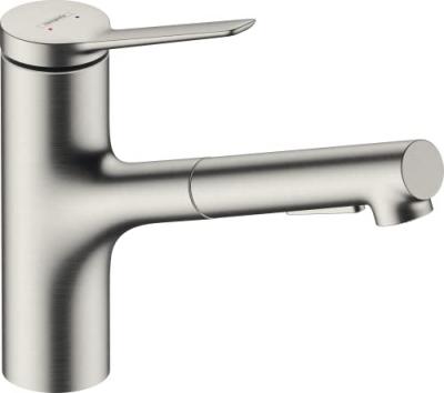 HANSGROHE De cuisine avec douchette zesis m33 150 sbox 2 jets aspect acier inox