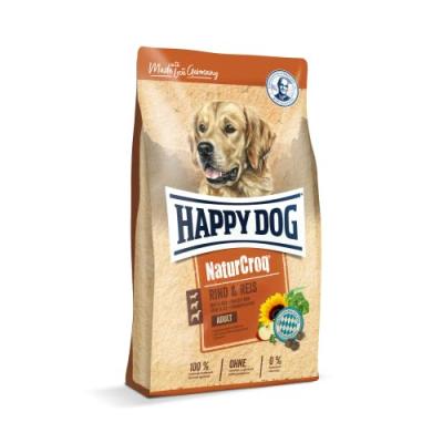 HAPPY DOG  NaturCroq Boeuf Riz pour chien 2 x 15 kg