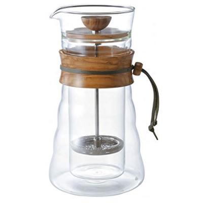 HARIO   Double Glass Coffee Press  (Japan Import) - DGC-40-OV