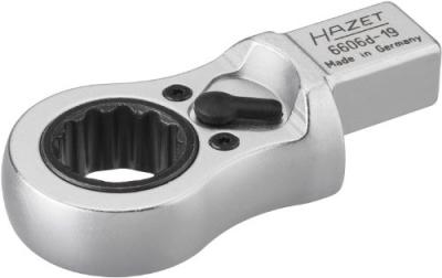 HAZET Cl&eacute; polygonale &agrave; cliquet enfichable 6606D-19 19 mm 