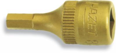 HAZET  8501-3 Douille m&acirc;le carr&eacute; creux 6,3 mm/profil &agrave; 6 pans int&eacute;rieurs Taille 3