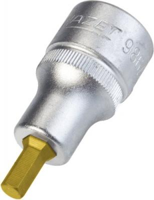HAZET  986A-7/32 Douille m&acirc;le carr&eacute; creux 12,5 mm/profil &agrave; 6 pans int&eacute;rieurs Taille 7/32