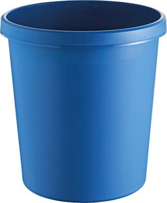 HELIT Corbeille Ronde Plastique 30l Bleue