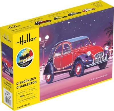 HELLER Starter Kit Citroen 2cv Charleston - 1:24e - 