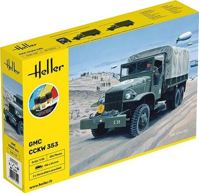  Maquette Heller STARTER KIT (Kit de d&eacute;marrage) GMC US-Truck- 1/35 - M