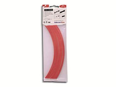 HELLERMANNTYTON Assortiment de gaines thermor&eacute;tractables 3:1 308-30311 rouge &Oslash; avant retreint: 3 mm 10 pc(s)