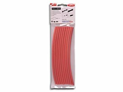 HELLERMANNTYTON Assortiment de gaines thermor&eacute;tractables 3:1 308-30611 rouge &Oslash; avant retreint: 6 mm 10 pc(s)