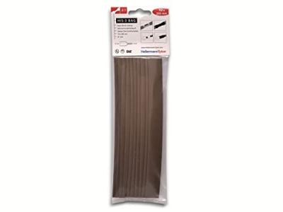 HELLERMANNTYTON Assortiment de gaines thermor&eacute;tractables 3:1 308-31214 marron &Oslash; avant retreint: 12 mm 10 pc(s)