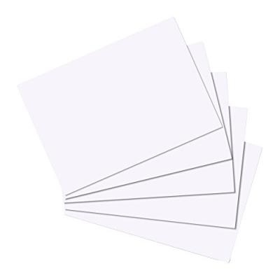 HERLITZ  10621423 Fiches bristol format A6 Blanc - 100 Feuilles