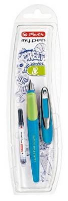 HERLITZ Stylo Plume My.pen Plume: L Bleu Clair / Vert Fluo