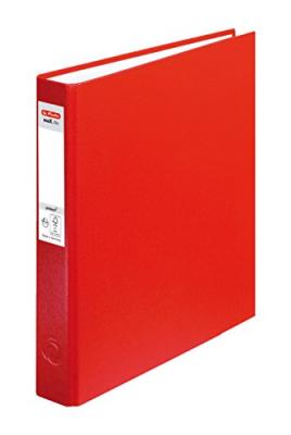 HERLITZ Classeur &Agrave; Anneaux Max.file Protect A5 2 Anneaux Rouge
