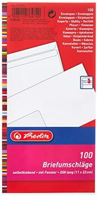 HERLITZ  briefumschlag dl 00764746 ve100