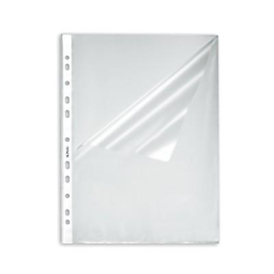 MANUTAN Herlitz 10x Pochette Perfor&eacute;e, Format A4, Grain&eacute;e, 0,055 Mm