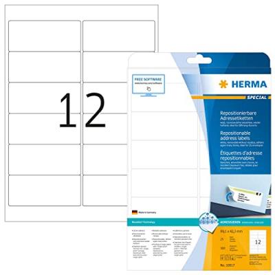 HERMA  Etiquette universelle SPECIAL, 99,1 x 42,3 mm, blanc - Lot de 2