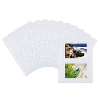 HERMA  7586 Lot de 10 Pochettes perfor&eacute;es Transparent