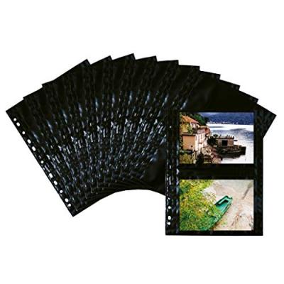 HERMA  pochettes photo Transparent/Noir No.7787 - 13x18 cm