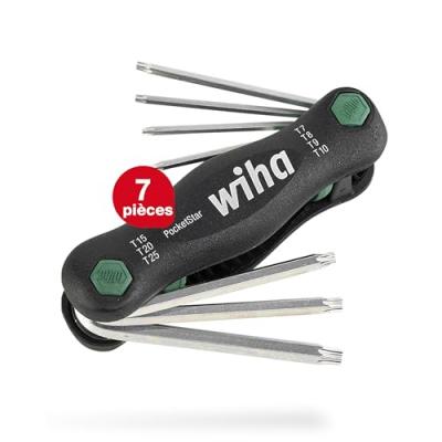 WIHA  - torx&reg; int&eacute;rieur Jeu de cl&eacute;s m&acirc;les coud&eacute;es 7 pi&egrave;ces C52177