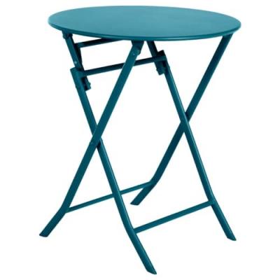 HESPERIDE Table de jardin ronde Greensboro &Oslash; 60 cm Bleu Canard - Hesp&eacute;ride