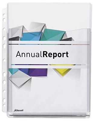 REXEL  Housse prospectus avec pochette pliable, A4, PVC,