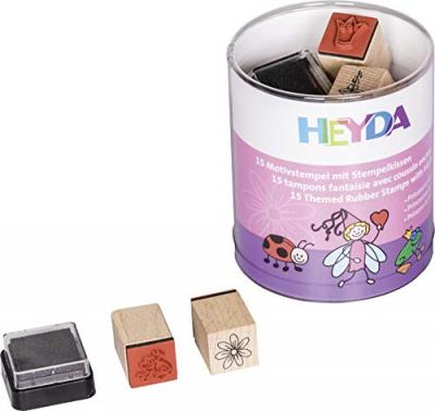 HEYDA  kit de timbres &agrave; motifs princesses & f&eacute;es, bo&icirc;te 20-4888487