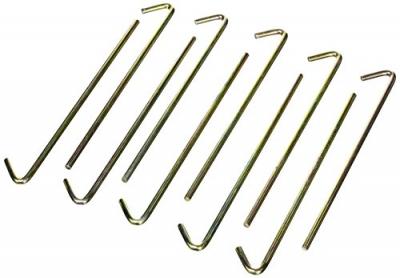 HIGH PEAK  acier Piquet de terre paquet de 10 180 x 5 mm argent&eacute;