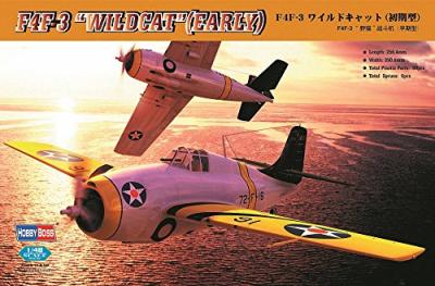 HOBBY BOSS Maquette avion  Grumman F4F-3 Wildcat (primitif) - 1/48 - M