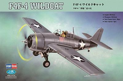 HOBBY BOSS Maquette avion  Grumman F4F-4 Wildcat - 1/48 - Maquette d'a