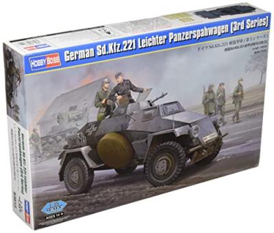 Maquette Hobby Boss SD.Kfz.221 (3rd Serie)- 1/35 - Maquette militaire