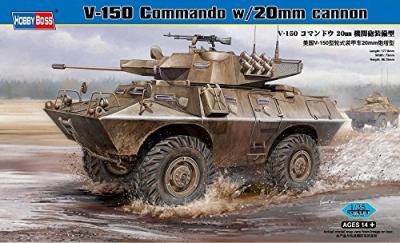 HOBBY BOSS Maquette  V-150 Commando APC avec Canon de 20 mm - 1/35 - M
