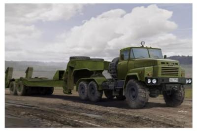  Maquette Hobby Boss Tracteur KraZ-260B avec MAZ / ChMZAP-5247G- 1/35