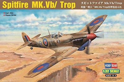 HOBBY BOSS Hobbyboss Kit d'assemblage Spitfire MK.VB/Trop &eacute;chelle 1:32