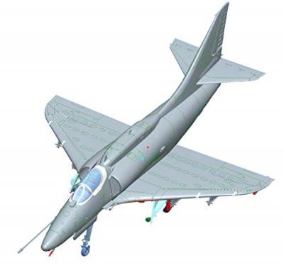  Maquette avion Hobby Boss A-4F Sky Hawk-1/72 - Maquette d'avion