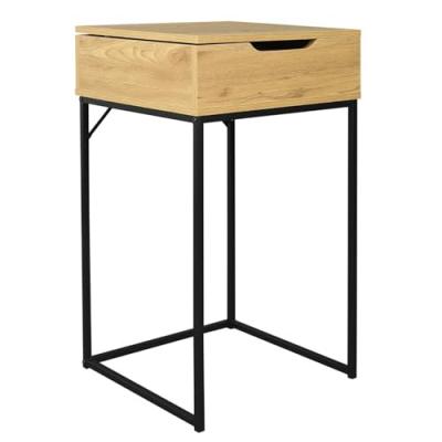 Console design effet bois Abbott - L. 45 x H. 77 cm - Couleur bois