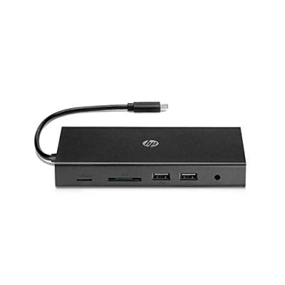 HP Concentrateur de voyage multi-ports USB-C pour ordinateurs  Noir