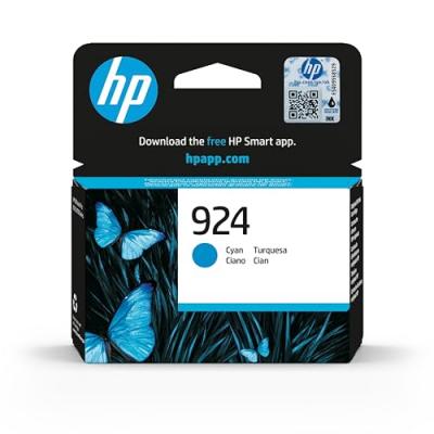 HP  924 Cartouche Encre Authentique Cyan