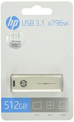 HP Cl&eacute; USB 3.1  X796W 512 Go 300 Mo/s en m&eacute;tal -Or champagne
