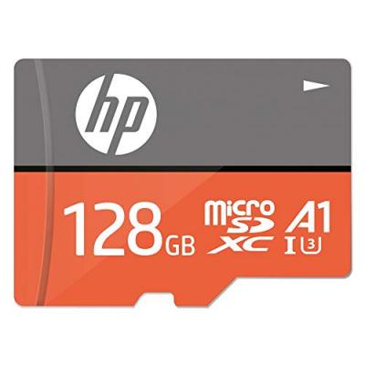 HP  Microsdxc 128gb Uhs-i U3+adapter Memory Card Orange,Gris