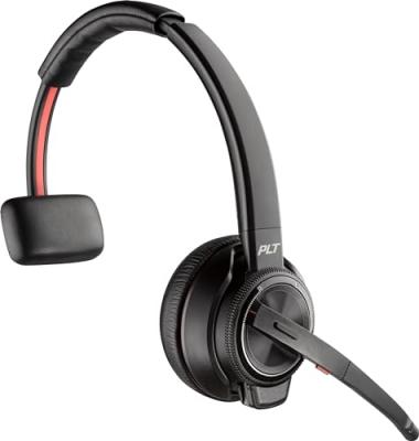 POLY  SAVI 8210 Casque Sans fil Arceau Bureau/Centre d'appels Bluetooth Noir
