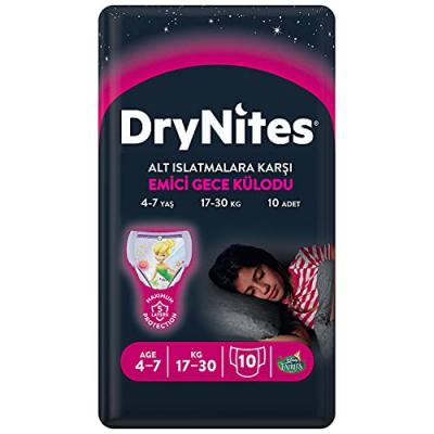 HUGGIES  Pantalon Absorbant Dry Nites pour Filles de 4 &agrave; 7 Ans 10