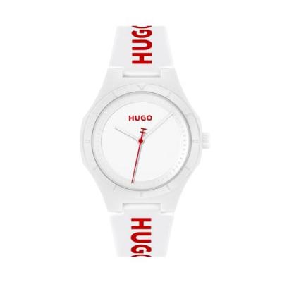 HUGO Montre Homme  #Litforhim - 1530345 Bracelet Silicone Blanc