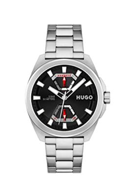 HUGO BOSS Montre Homme Hugo #EXPOSE 1530242 - Bracelet Acier Argent