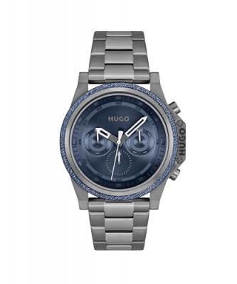 HUGO Montre Homme  #Brave - 1530350 Bracelet Acier Gris